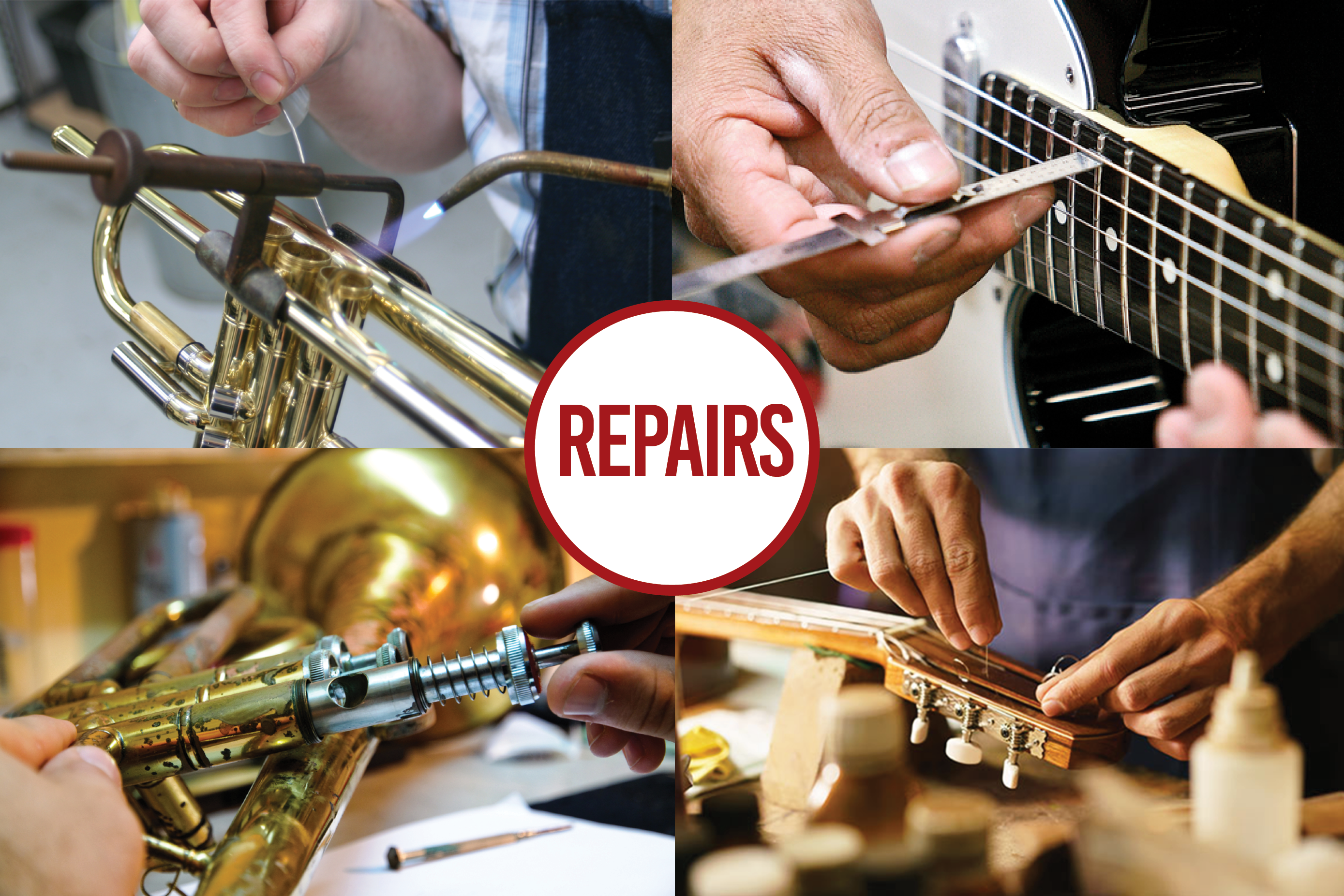 Musical instruments repairing online shop near me