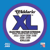 D'Addario EXL115 Electric Guitar String Set Spokane sale Hoffman Music 019954141288