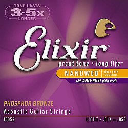 Elixir 16052 Acoustic Guitar String Set Spokane sale Hoffman Music 733132160525