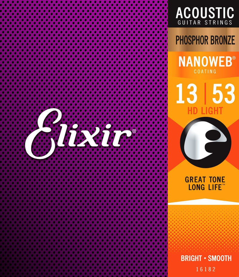 Elixir 16182 Acoustic Guitar String Set Spokane sale Hoffman Music 733132161829