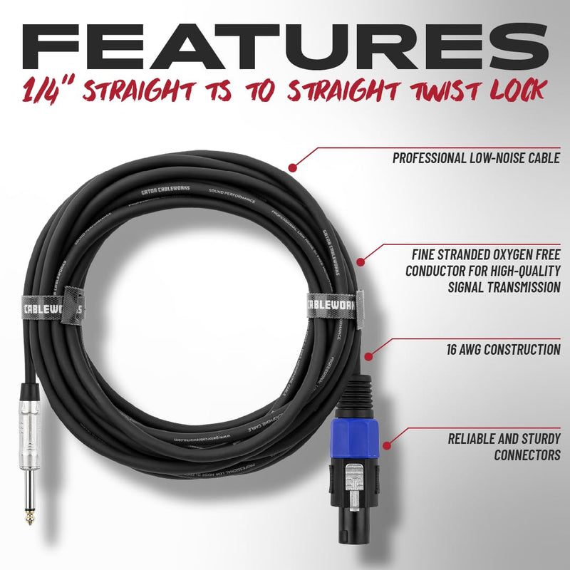 Gator GCWB-SPK-10-1TL Cables/Adapters/Snakes Spokane sale Hoffman Music 951748784533