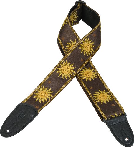 Levy's MPJG-SUN-BLK Guitar Strap Spokane sale Hoffman Music 734990258034