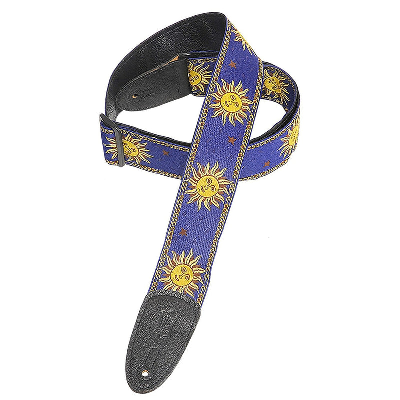 Levy's MPJG-SUN BLUE Guitar Strap Spokane sale Hoffman Music 734990256146