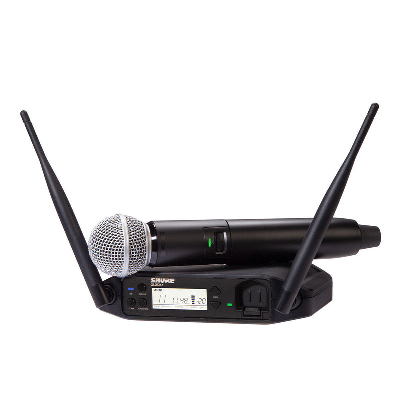 Shure GLXD24+/SM58-Z3 Wireless Microphones Spokane sale Hoffman Music 042406696135
