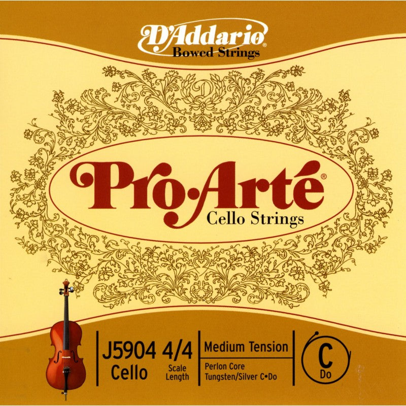 D'Addario J5904 4/4M 4/4 Cello C String Spokane sale Hoffman Music 019954274047