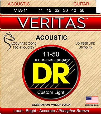 DRSTRINGS VTA-11 Acoustic Guitar String Set Spokane sale Hoffman Music 600781006446