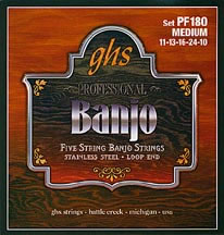 GHS PF180 Banjo String Set Spokane sale Hoffman Music 737681007546