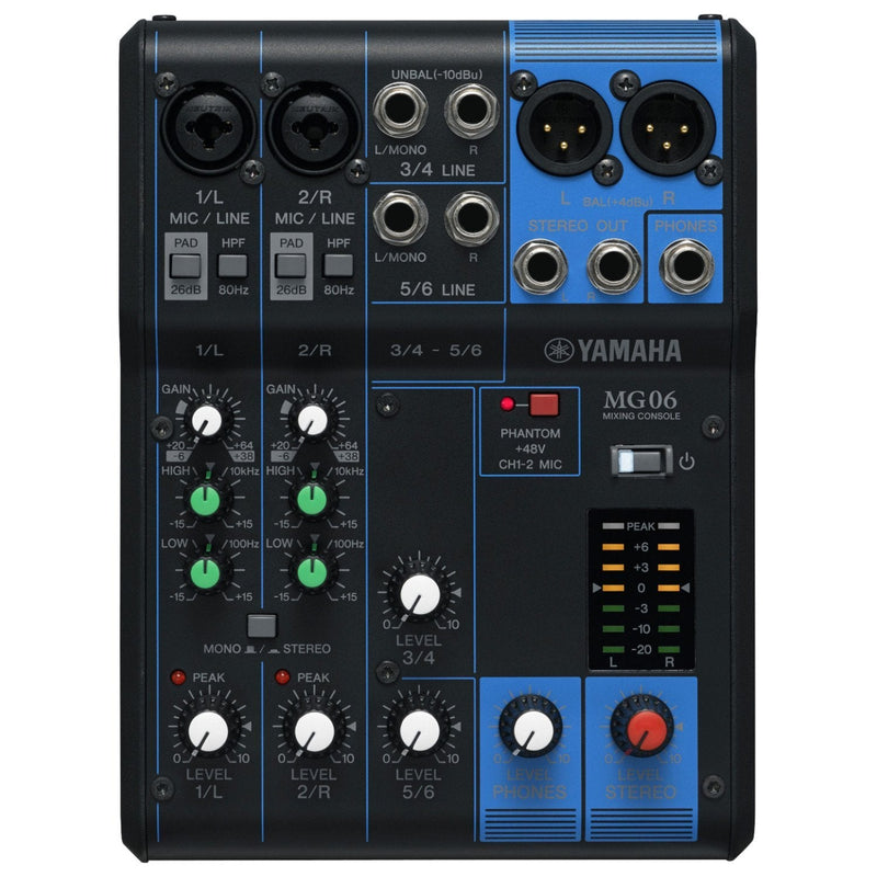 Yamaha MG06X Passive Mixer Spokane sale Hoffman Music 512MG06X